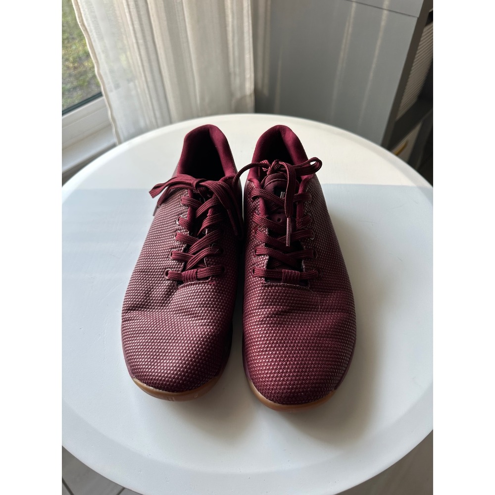 NOBULL Cabernet SuperFabric Trainer Burgundy Gum Sole Training Shoes Mens 9